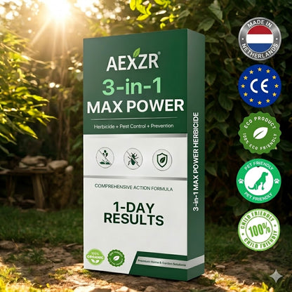 ⚡ Zichtbaar resultaat binnen 24 uur | 🐾 100% veilig voor kinderen en huisdieren | AEXZR® 3-in-1 Max Power Herbicide