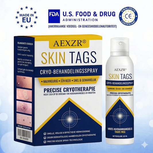 AEXZR ® Cryotherapie Spray voor Wratten en Skin Tags: Verwijder wratten en steelwratjes snel en pijnloos – resultaat binnen 7 dagen! 🚀